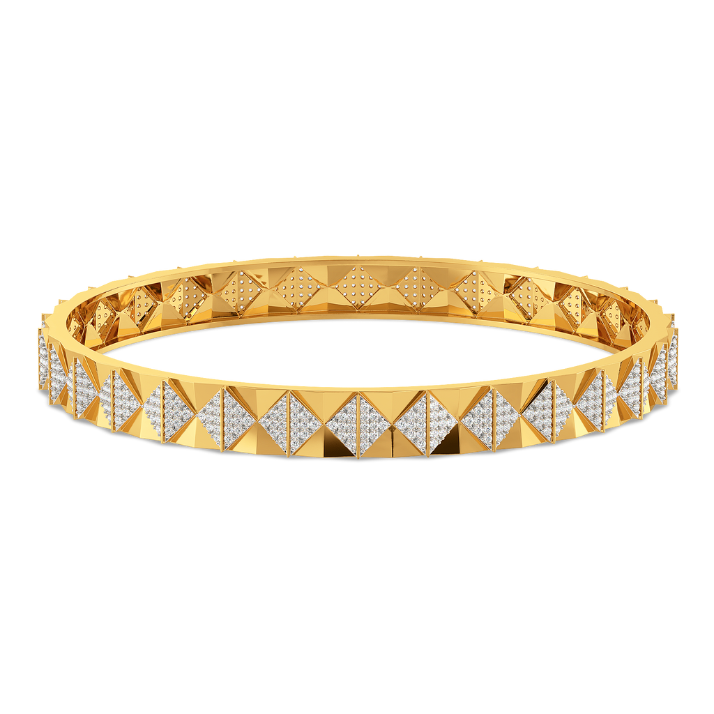 Polished Move Diamond Bangles For Men