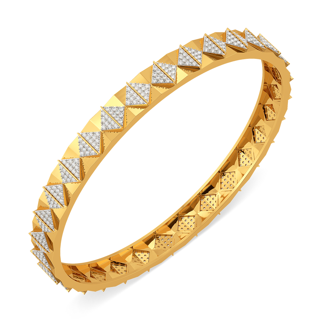 Polished Move Diamond Bangles For Men