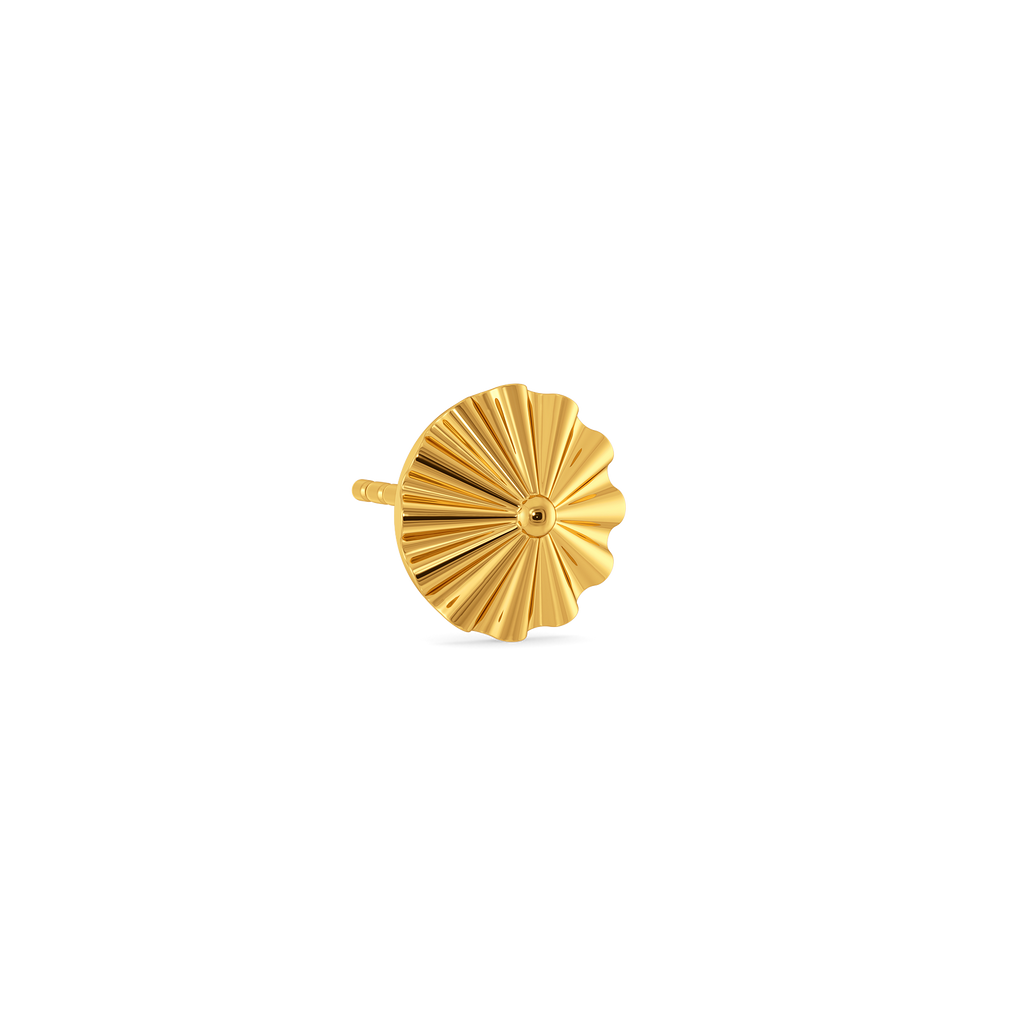 Polished Move Gold Earrings For Men