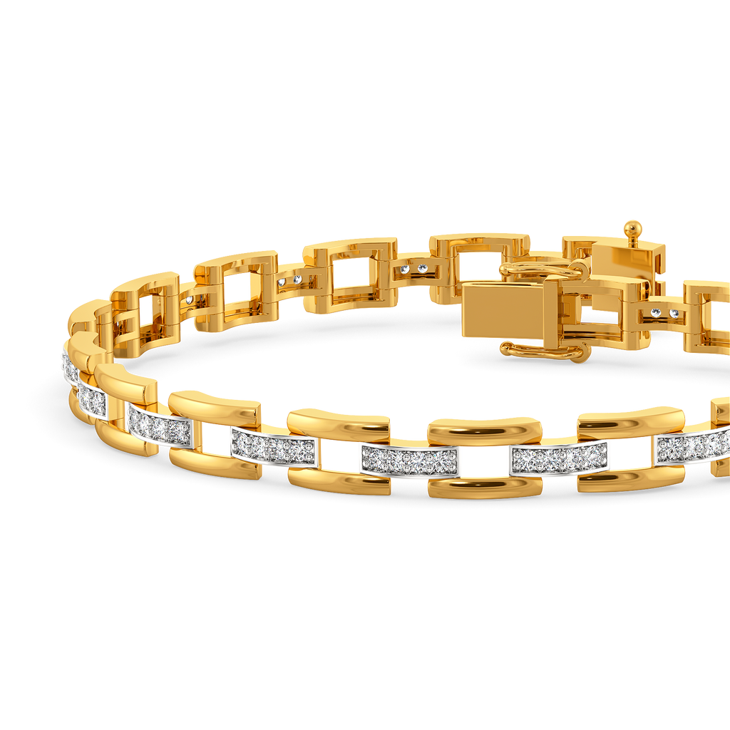 Power Pause Diamond Bracelets For Men