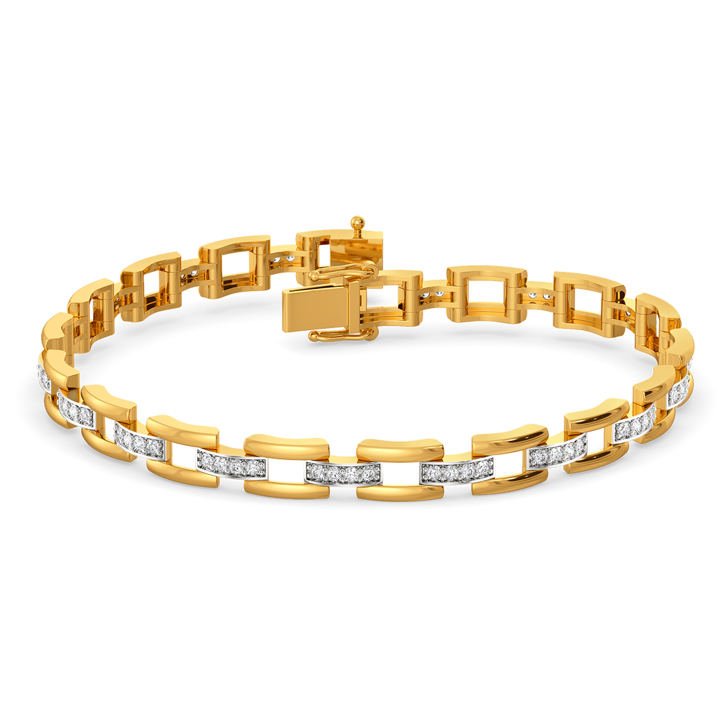 Power Pause Diamond Bracelets For Men