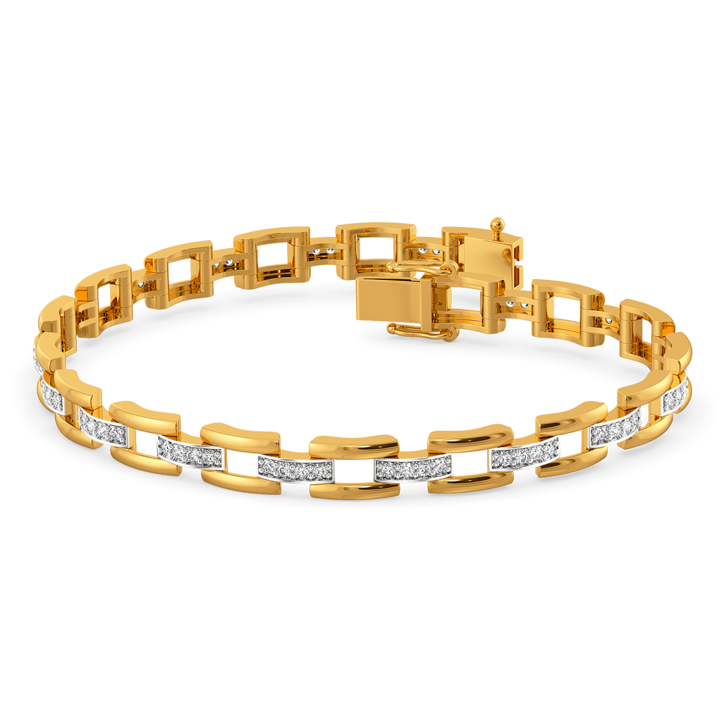 Power Pause Diamond Bracelets For Men