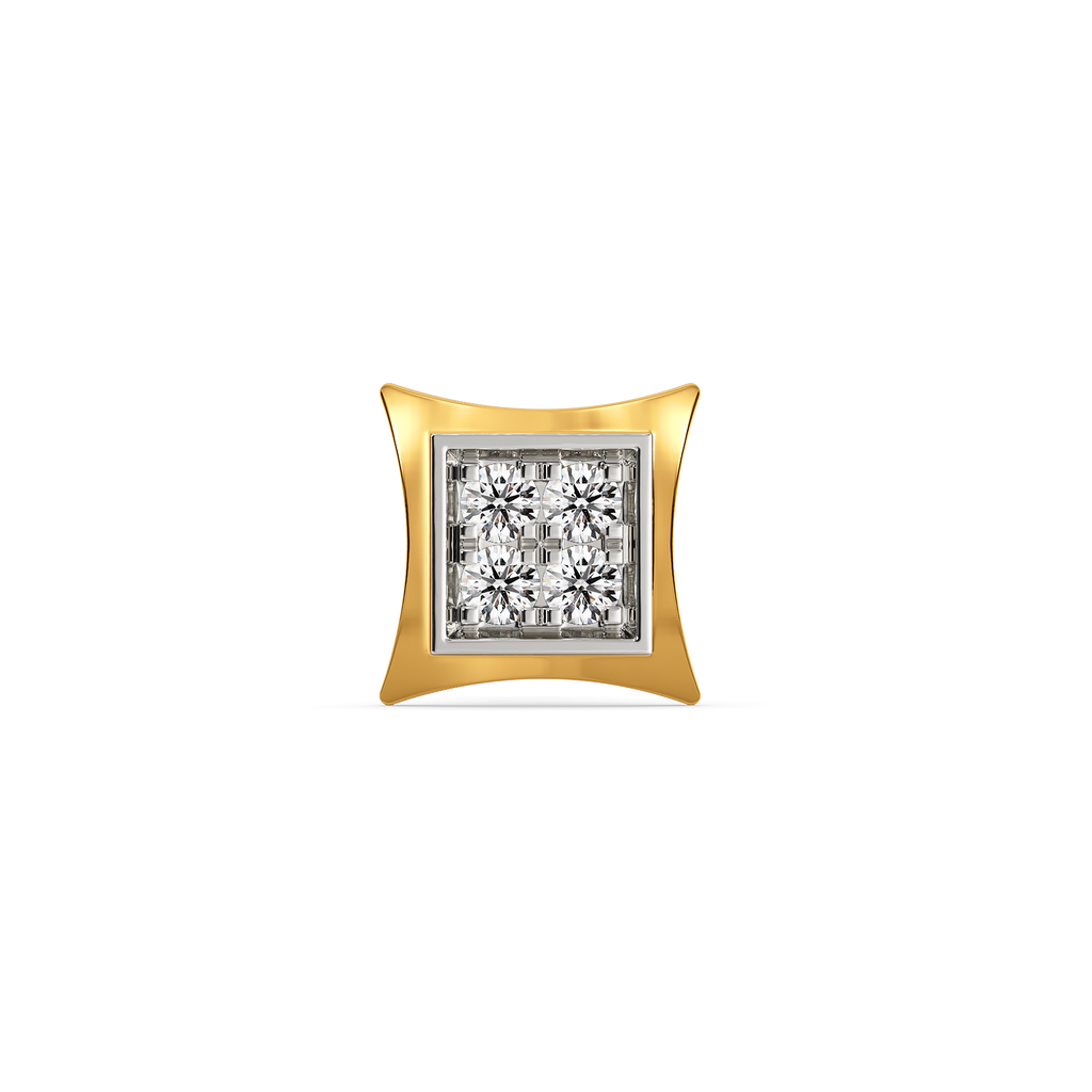 Statement in Stillness Diamond Earrings For Men