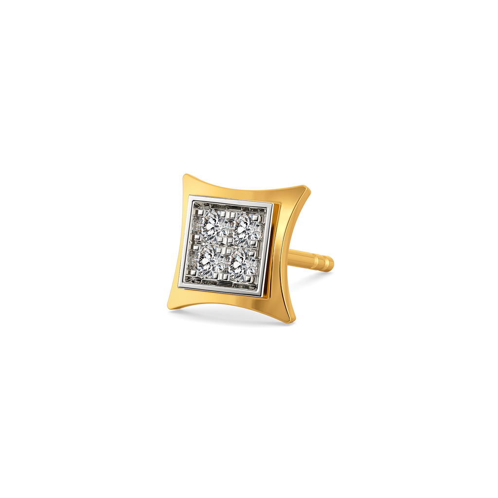 Statement in Stillness Diamond Earrings For Men