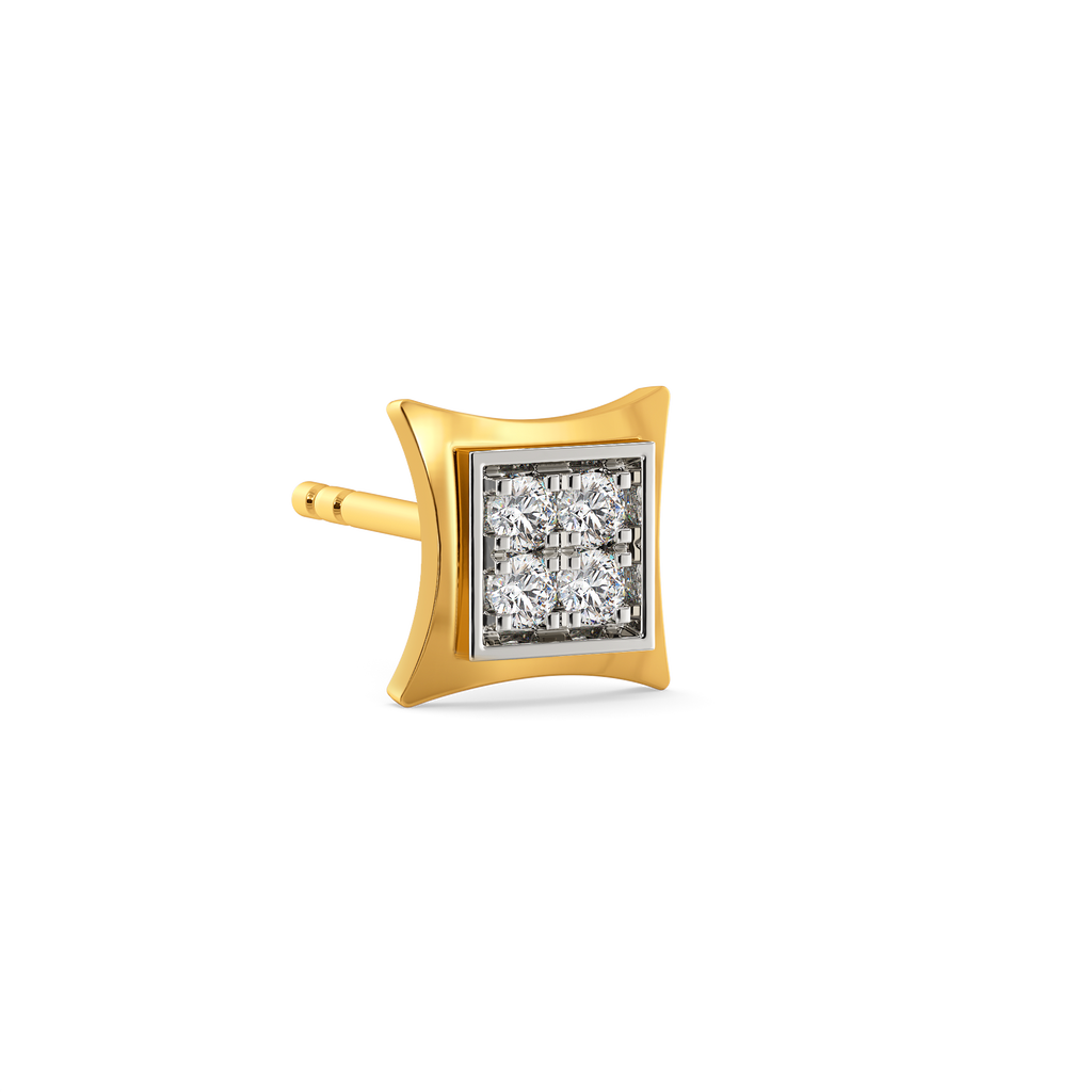 Statement in Stillness Diamond Earrings For Men