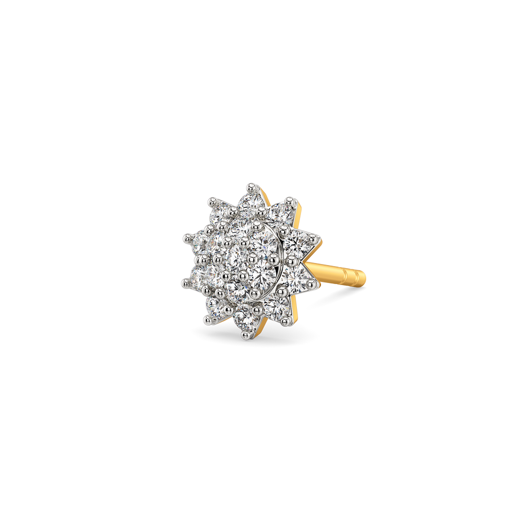 Edge of Calm Diamond Earrings For Men