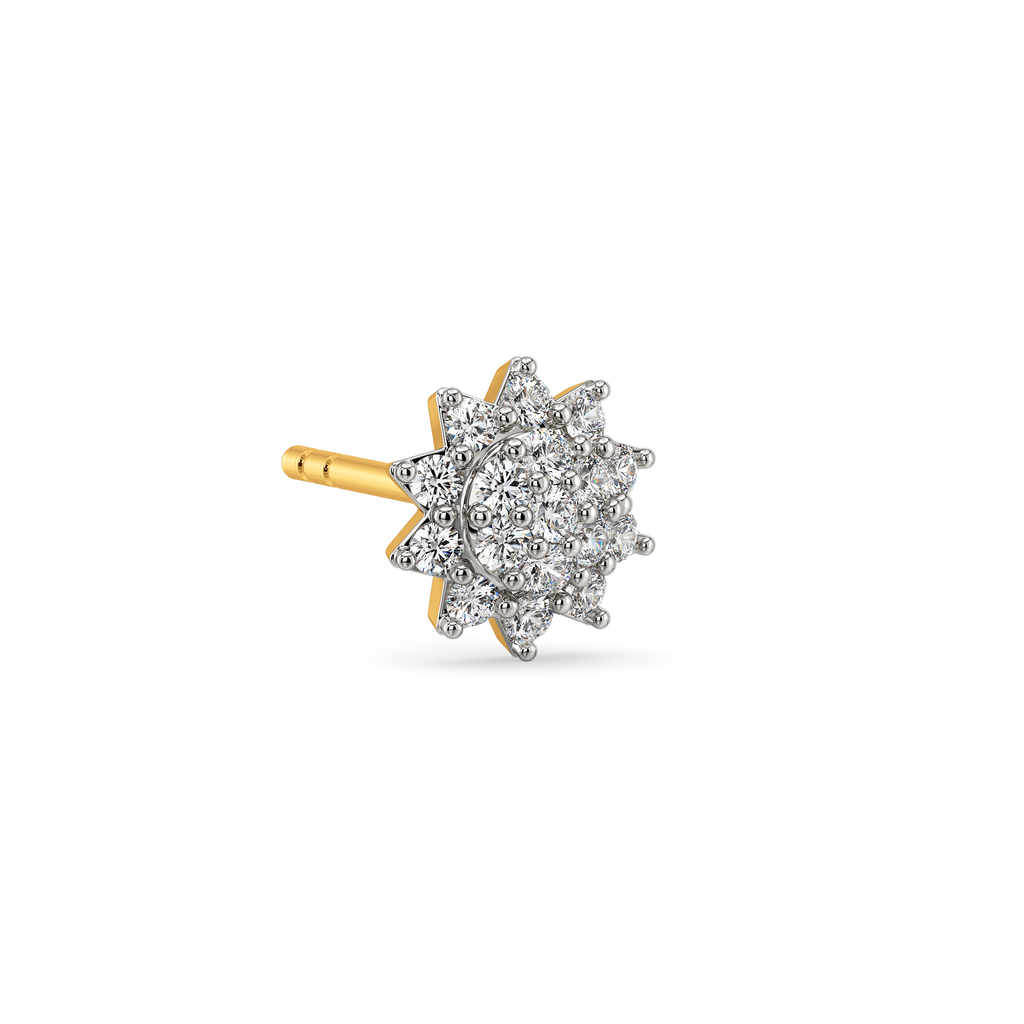 Edge of Calm Diamond Earrings For Men