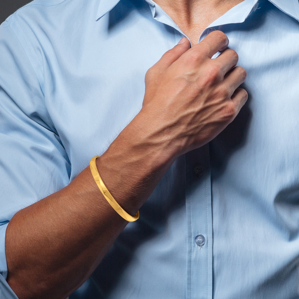 For the Modern Men Gold Bangles For Men