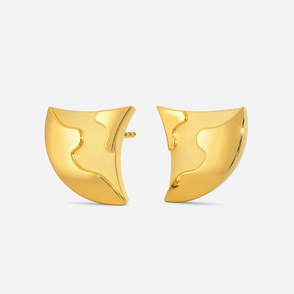 Military Maven Gold Earrings