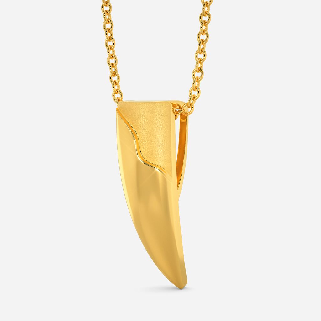Rugged Cuts Gold Pendants