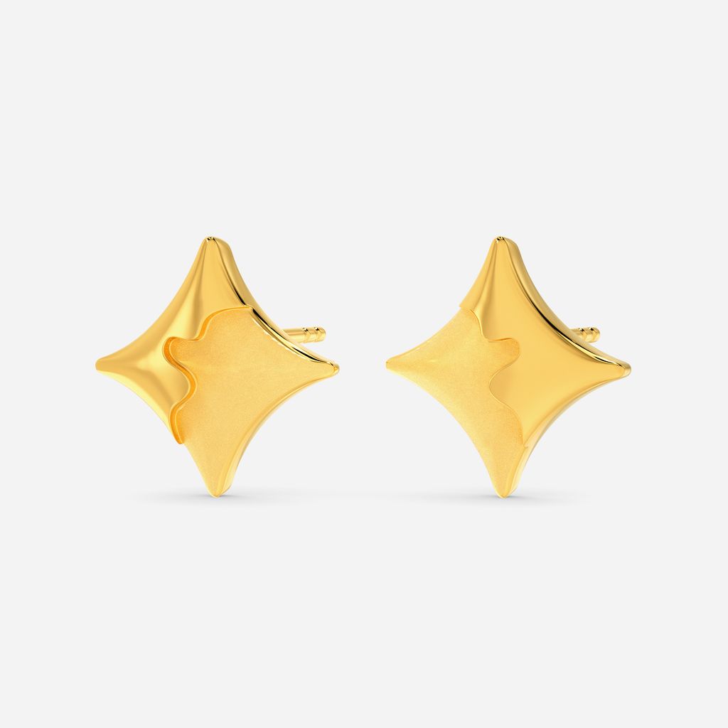 March O Drama Gold Earrings