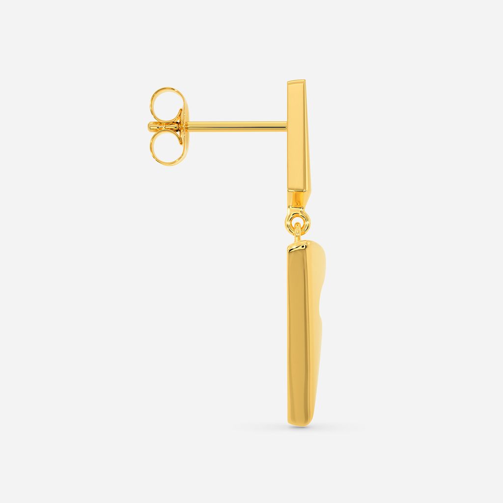 Sleek Camo Gold Earrings