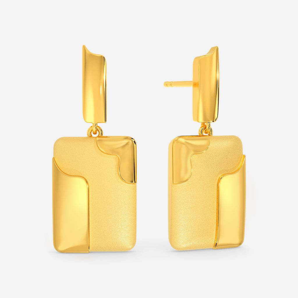Army Blend Gold Earrings
