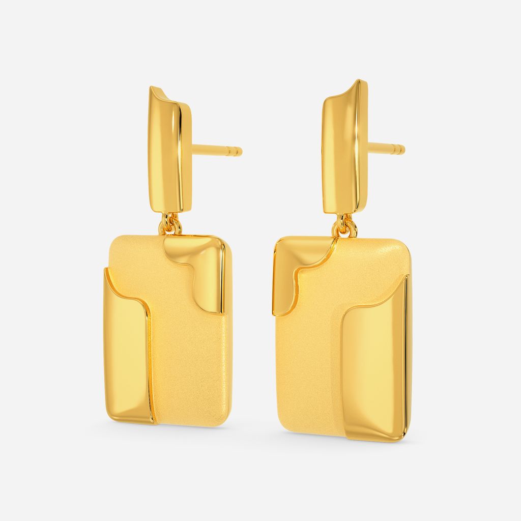 Army Blend Gold Earrings