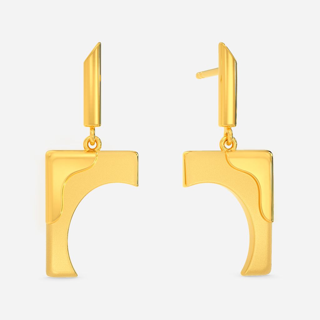 Caz Camo Gold Earrings
