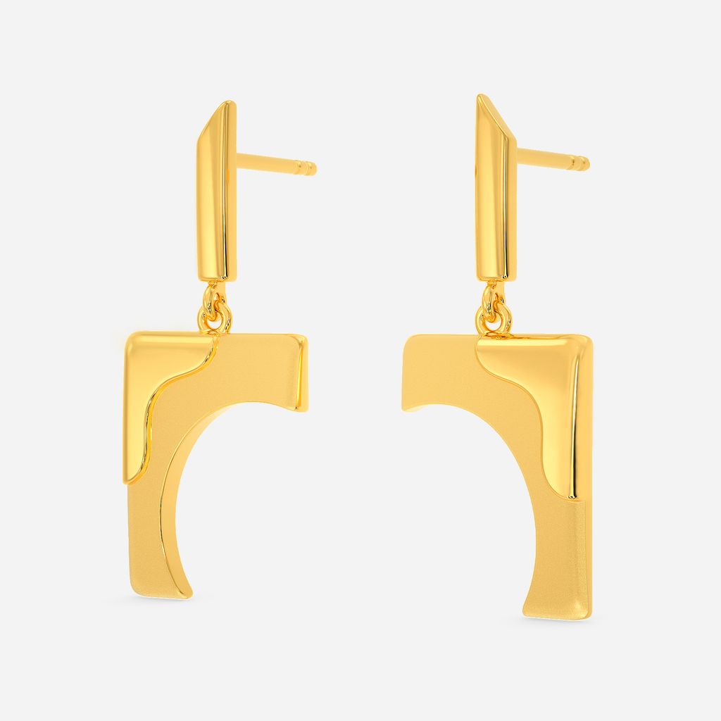 Caz Camo Gold Earrings