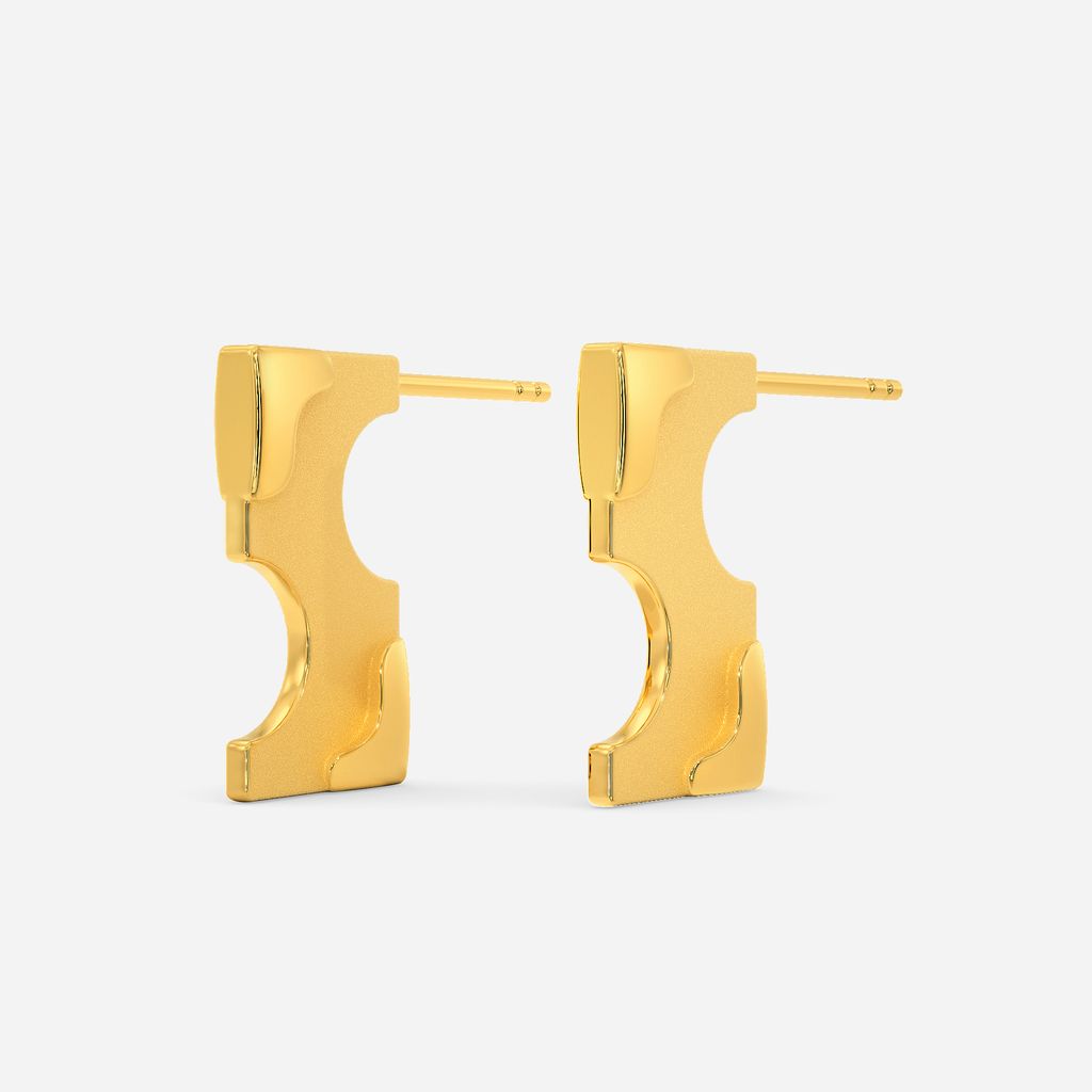 Soldier Stride Gold Earrings