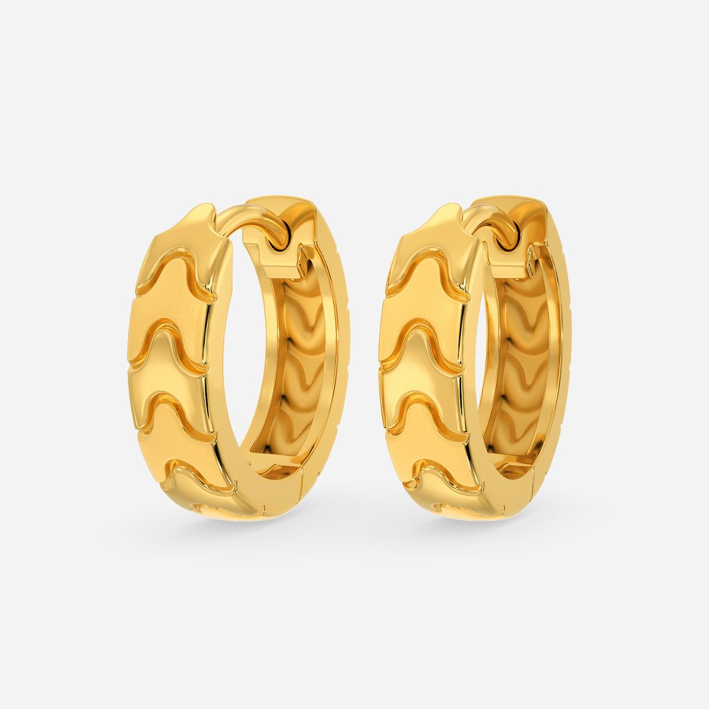 Camouflage Cool Gold Earrings