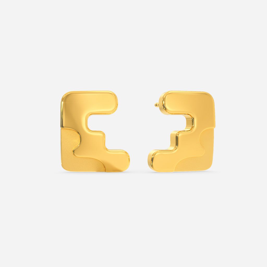 Cuts O Camo Gold Earrings