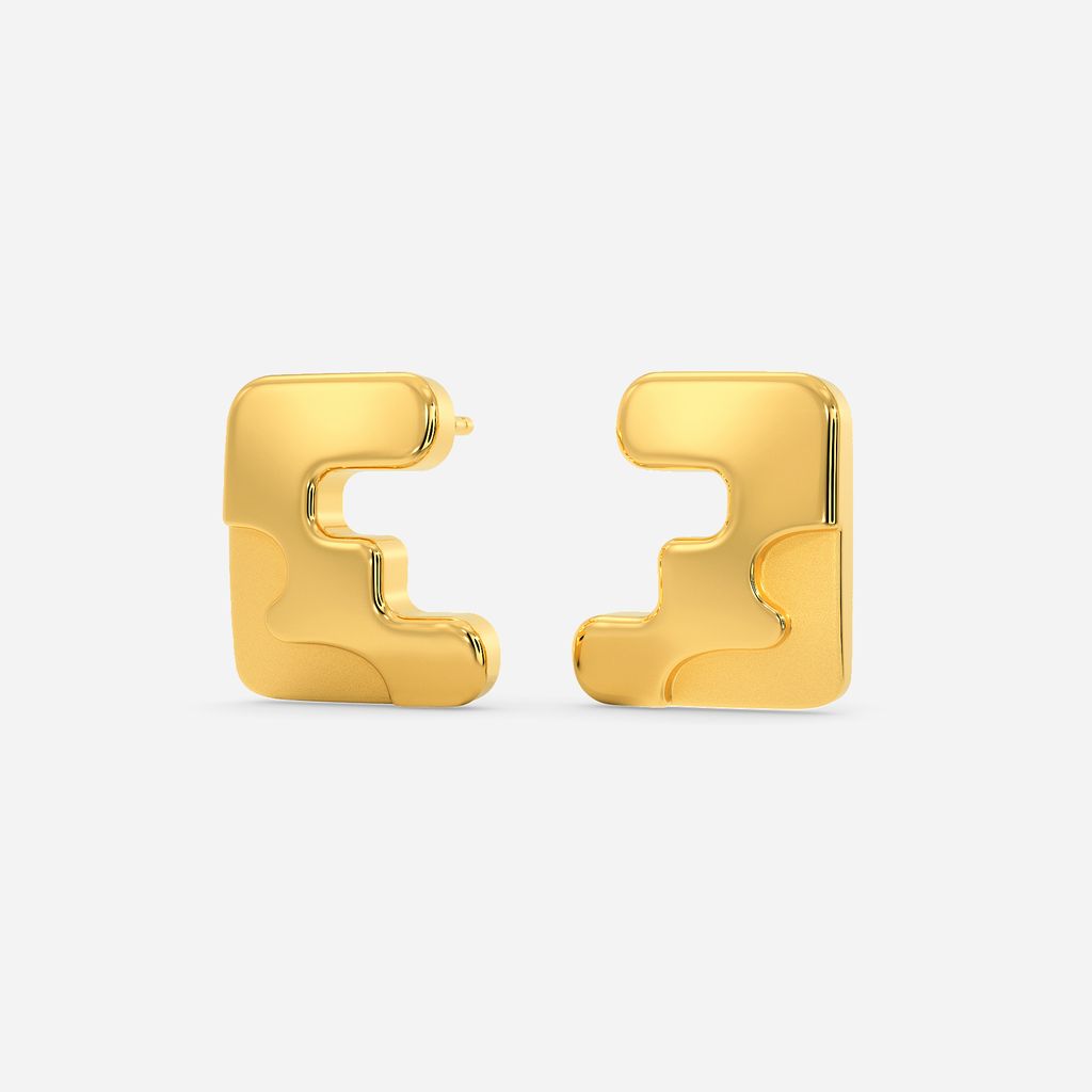 Cuts O Camo Gold Earrings