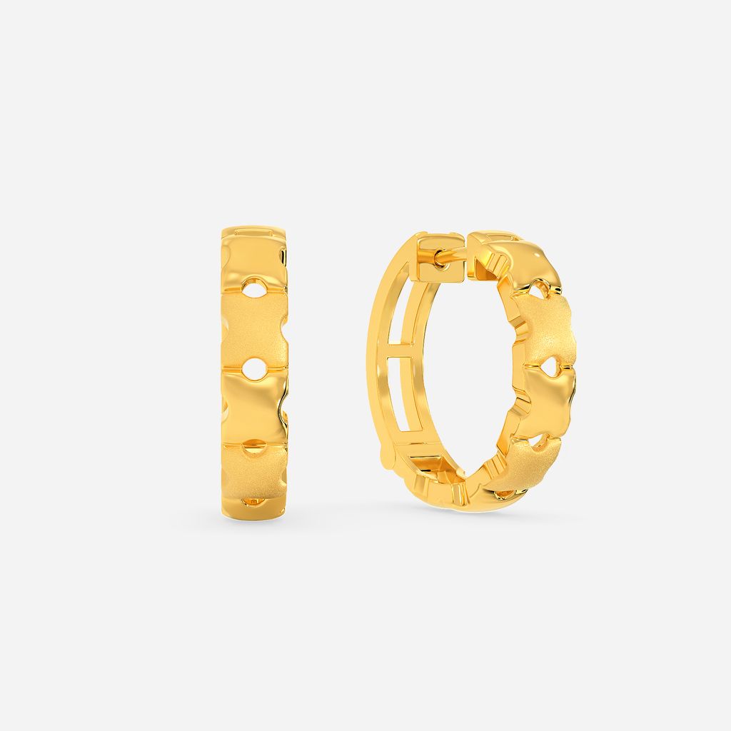 Fight Right Gold Earrings