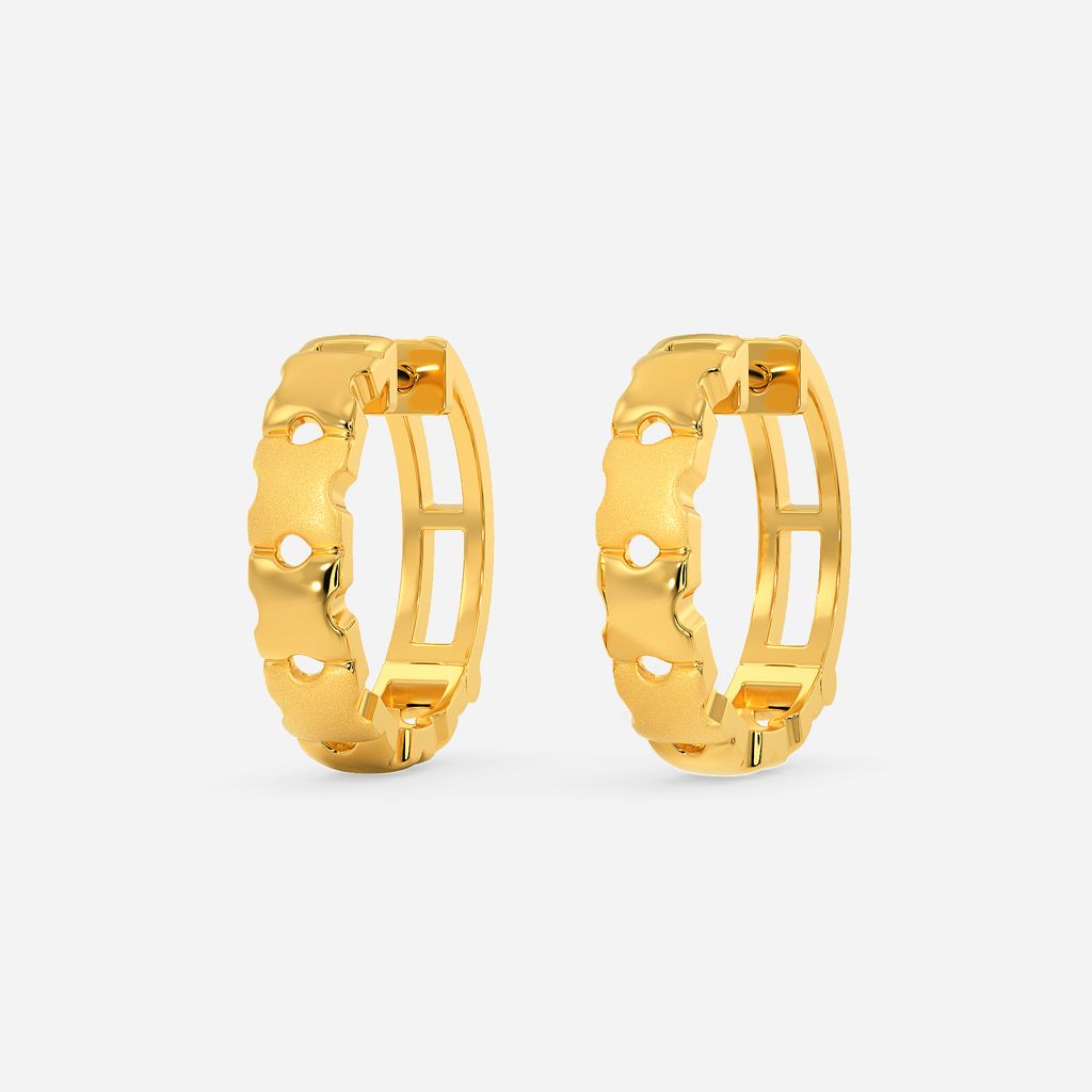 Fight Right Gold Earrings