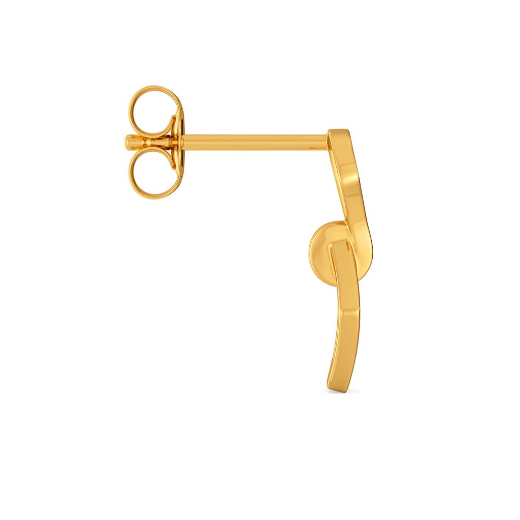 Urbane Finesse Gold Earrings