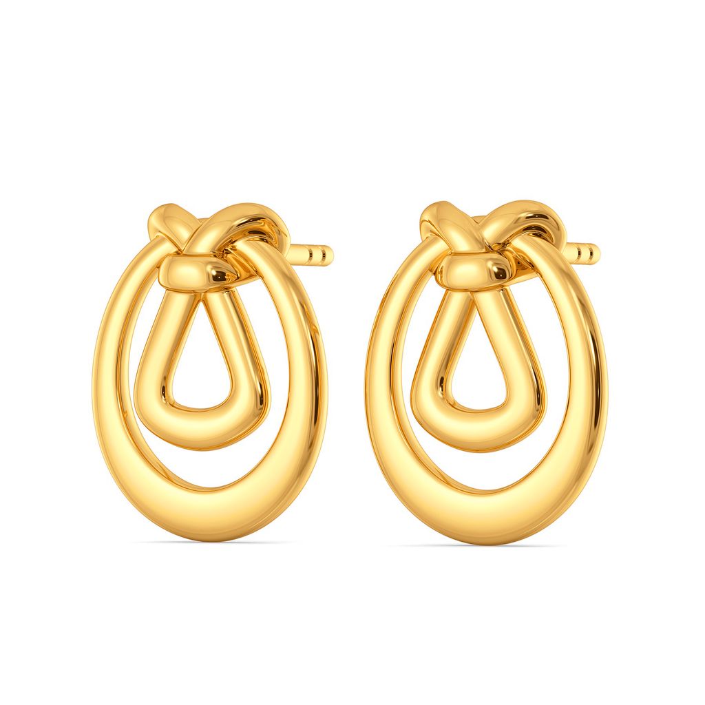 Urbane Touch Gold Earrings