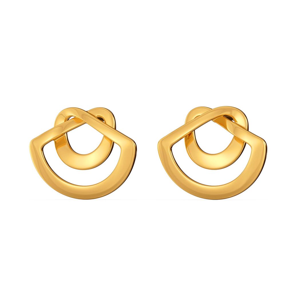 Short N Urbane Gold Earrings