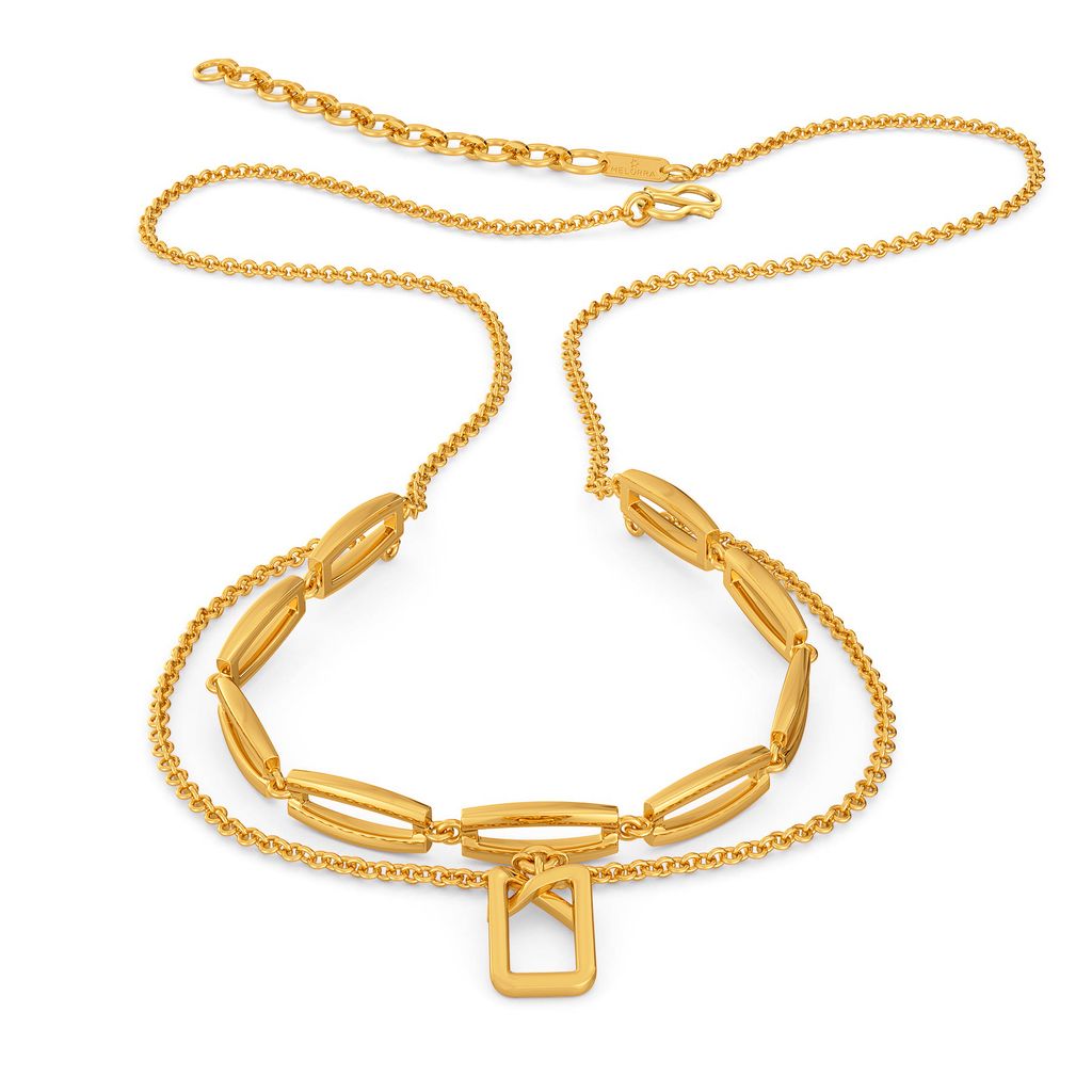Clipped Formals Gold Necklaces