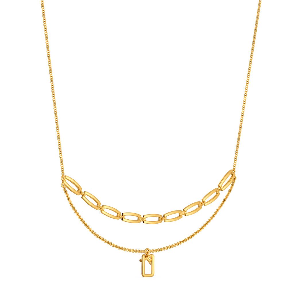 Clipped Formals Gold Necklaces