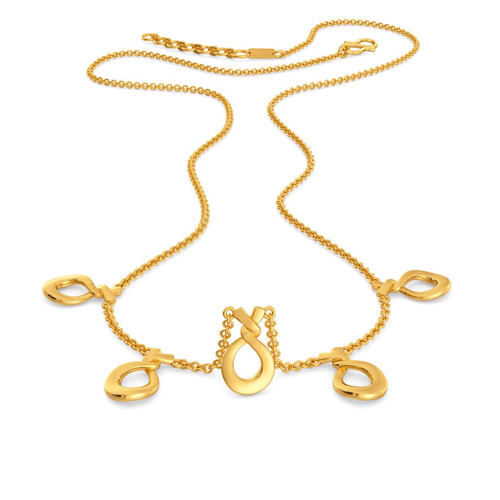 Skill O Short Gold Necklaces
