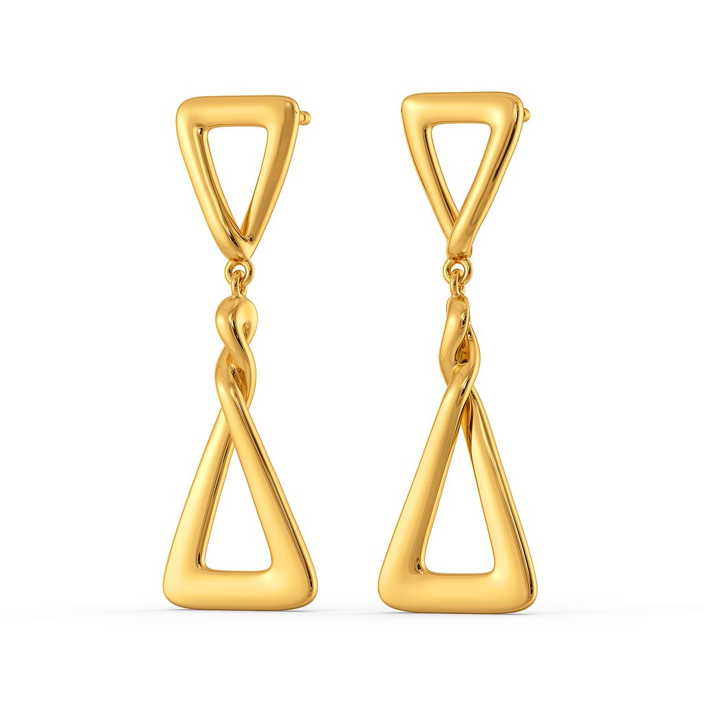 Work It Shorty Gold Earrings