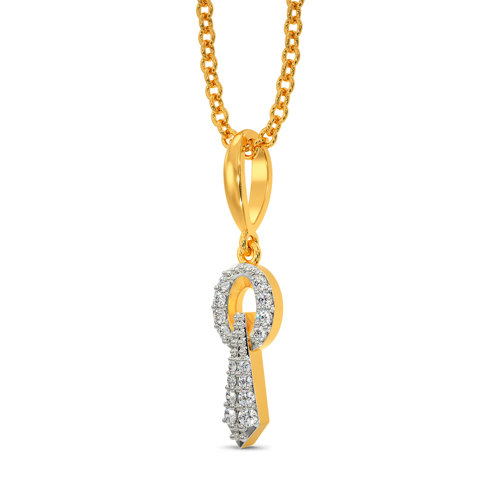 Tie Fusion Diamond Pendants