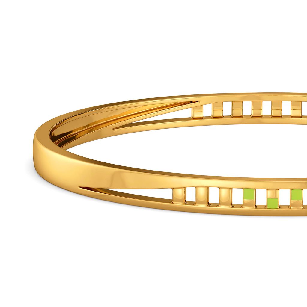 Lime Limerick Gold Bangles