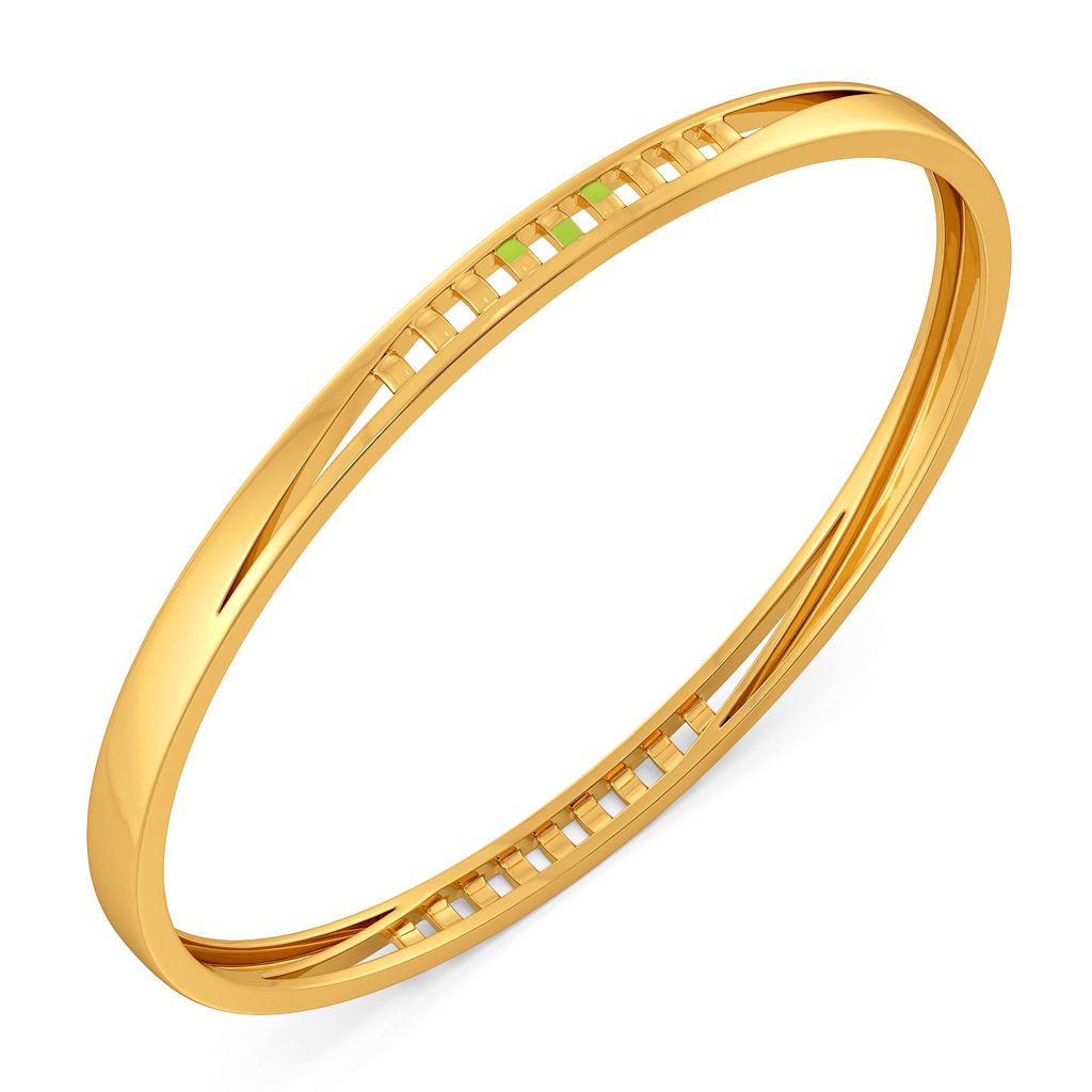 Lime Limerick Gold Bangles