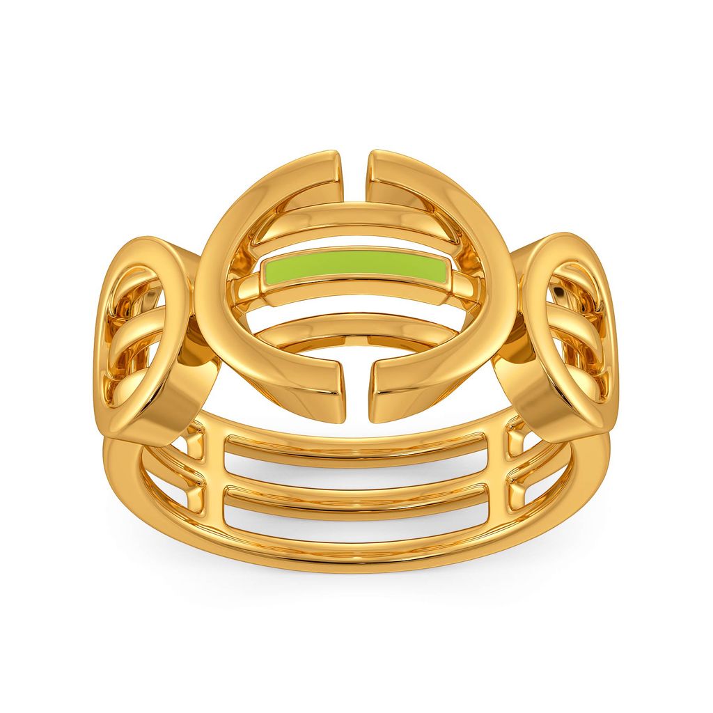 Sassy Neon Gold Rings alternate view 2