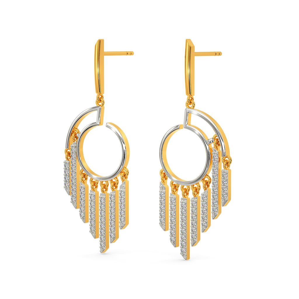 A Tale Of Fringe Diamond Earrings