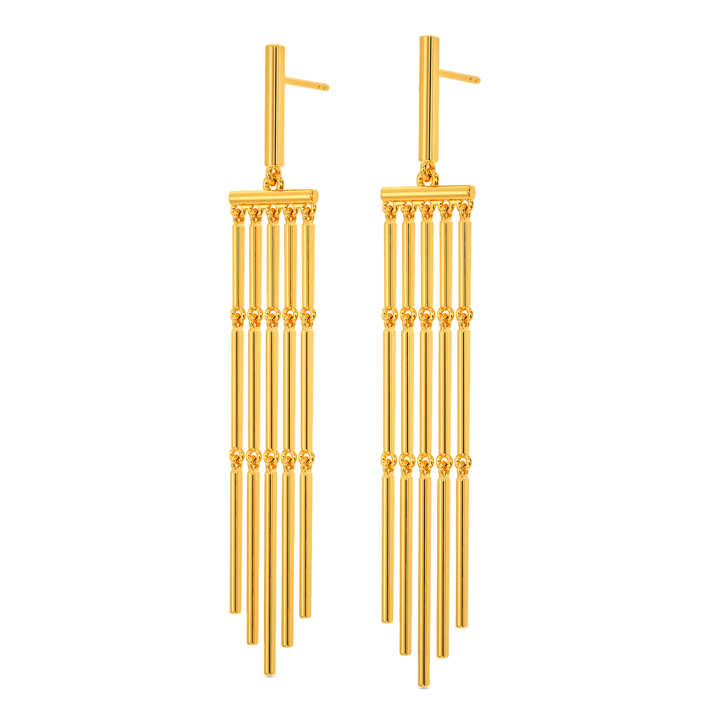 Fringe Vogue Gold Earrings