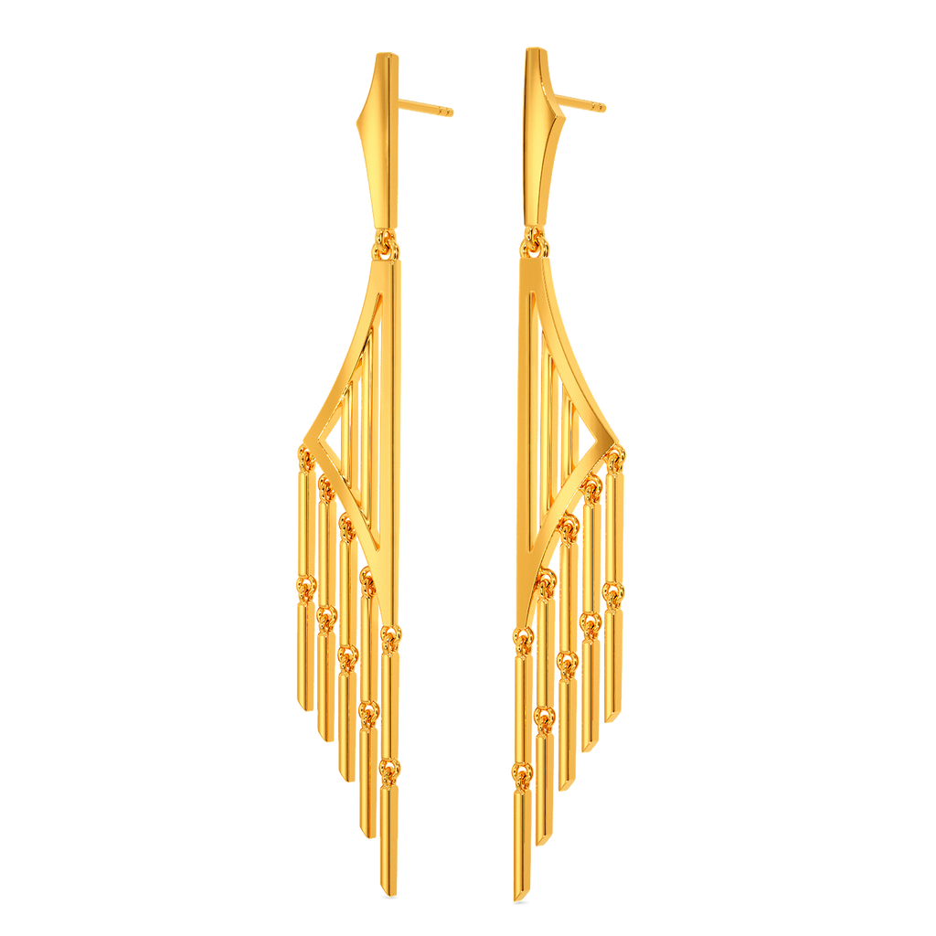 Haute Fringe Gold Earrings