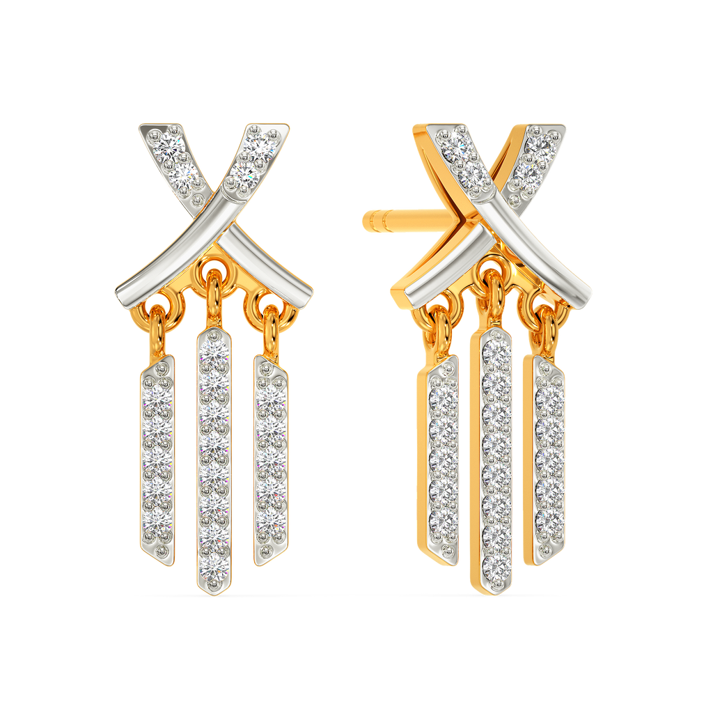 Fancy Fringe Diamond Earrings