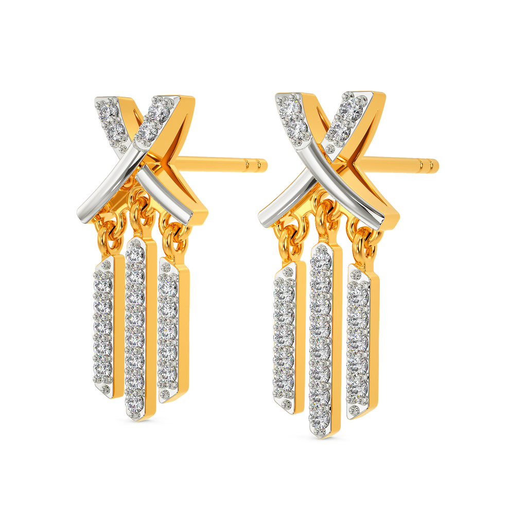 Fancy Fringe Diamond Earrings