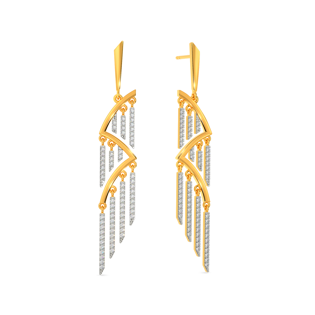 Famous In Fringe Diamond Earrings