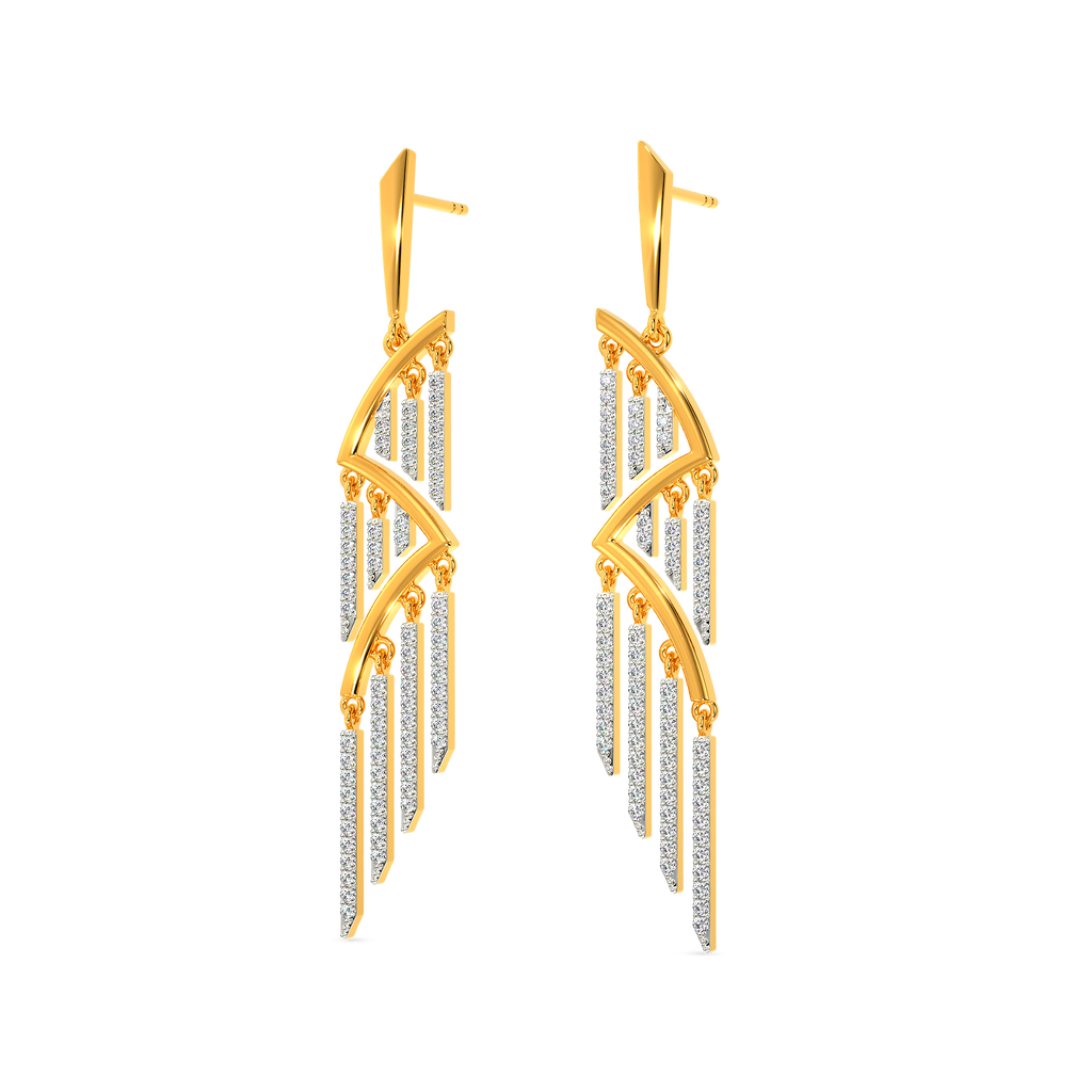 Famous In Fringe Diamond Earrings