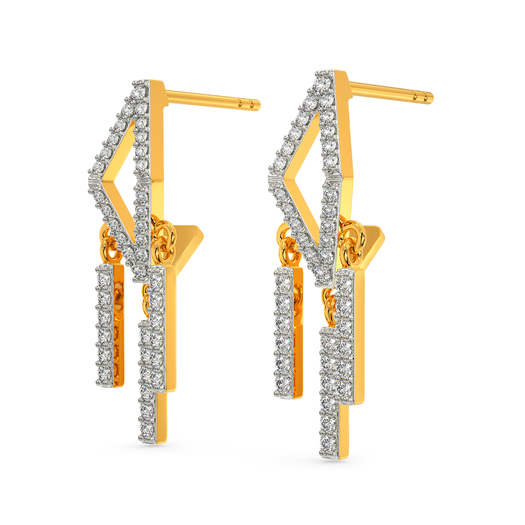 Fringe Mania Diamond Earrings
