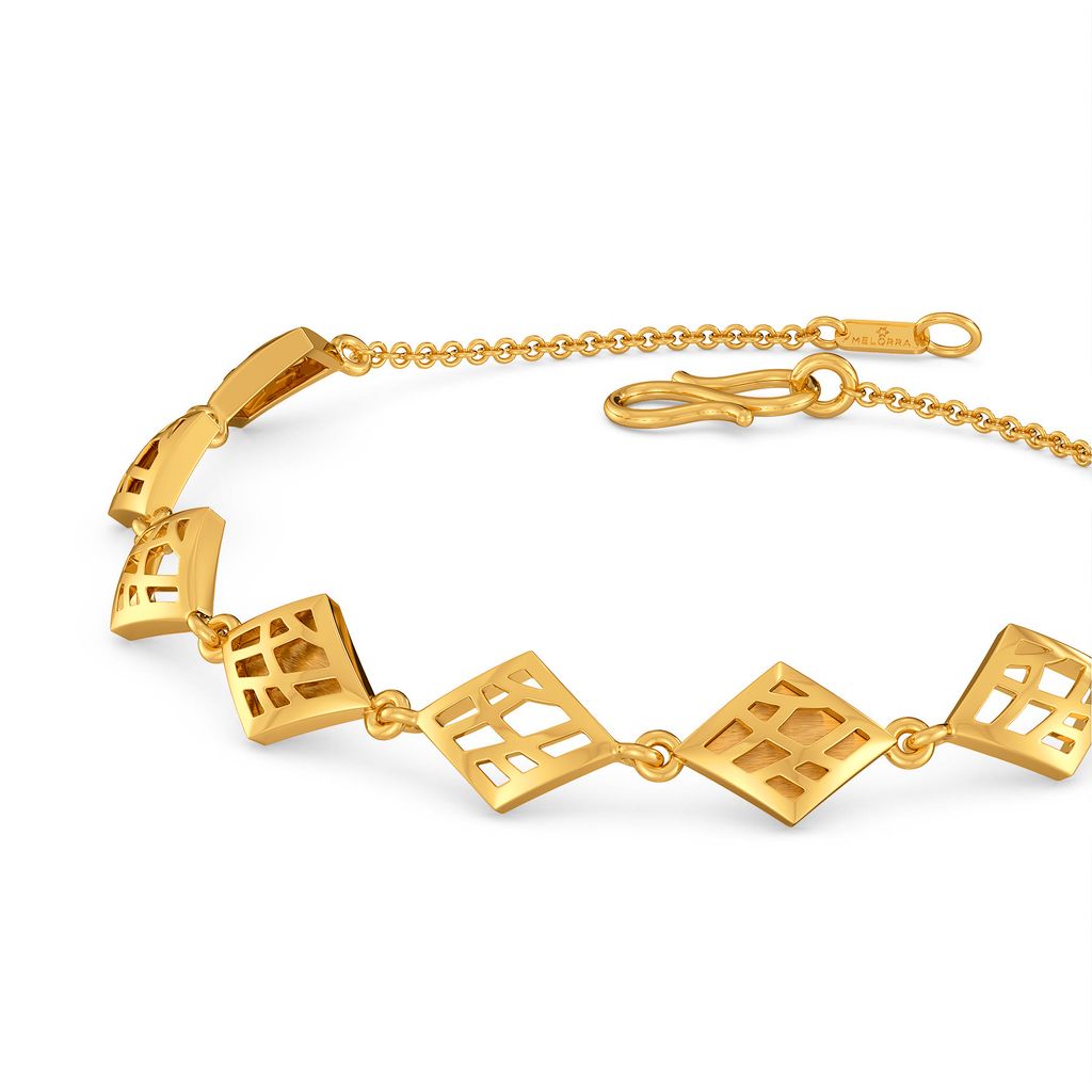 Net Connections Gold Bracelets