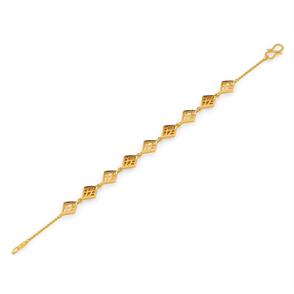 Net Connections Gold Bracelets
