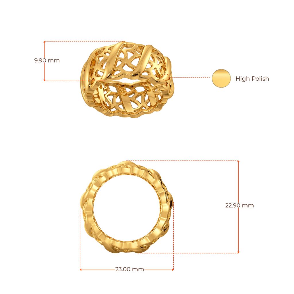 Shield of Lattice Gold Rings image