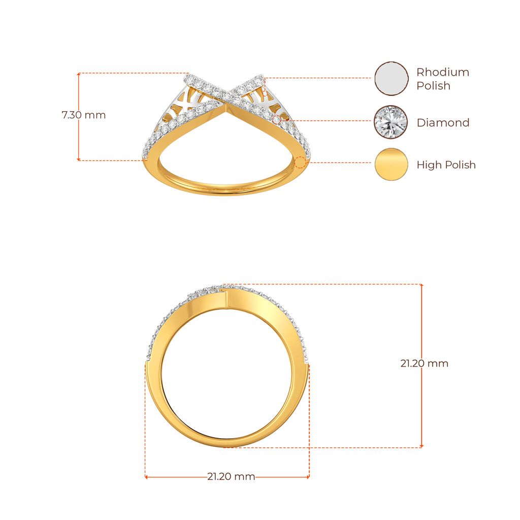 Fishnet Panache Diamond Rings image