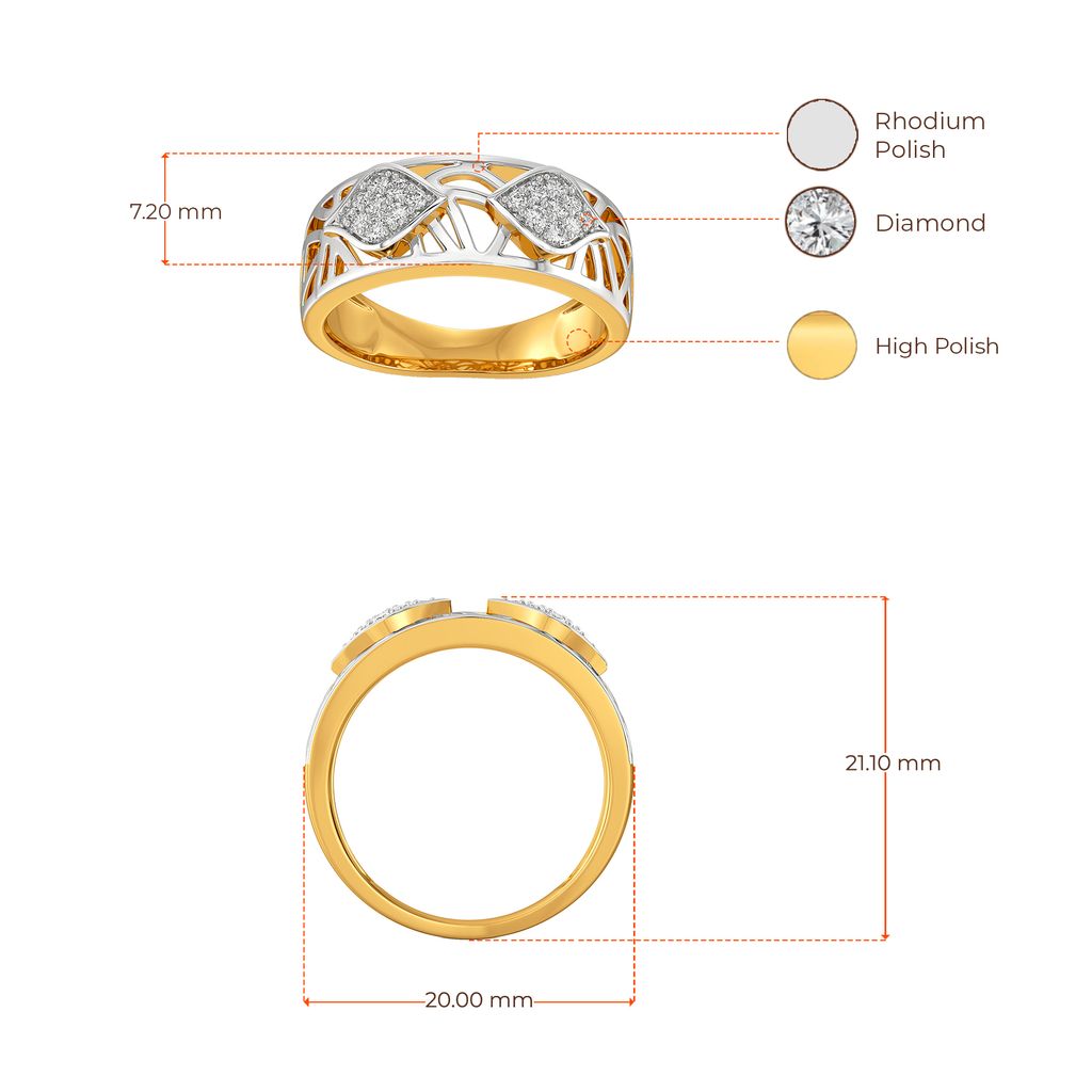 Gauze Galore Diamond Rings image
